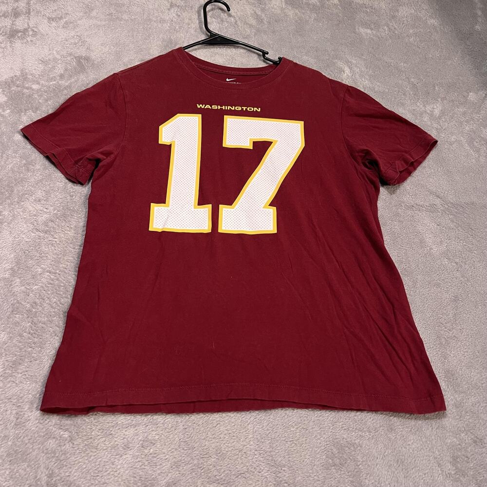 Washington Football Shirt Mens Medium Burgundy Nike McLaurin 17 Tee NFL Fan Gear